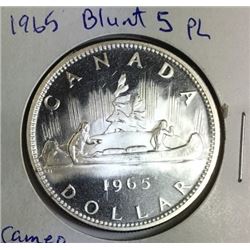 1965 Dollar  PL  Blunt 5 Cameo