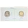 Image 1 : 1903 & 1909 Ten Cent Canadian Coins