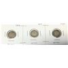 Image 1 : 1913, 1916 & 1917 Ten Cent Canadian Coins