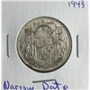 Image 1 : 1943 50 Cent Narrow Date, Silver