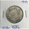 Image 1 : 1949 50 Cent Piece Wide Date