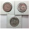 Image 2 : 1870-1970 Northwest Territories Metals - THREE COINS