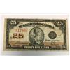 Image 1 : 1923 Dominion of Canada 25 Cent Shinplaster