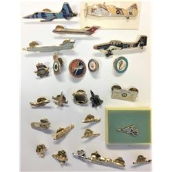 Collection of pin-backs/lapel pins  - quantity of 25