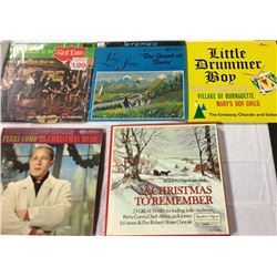 Records - FIVE RECORDS - Four Christmas Records and The Sound of Music