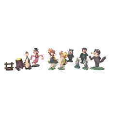 Marx Tinykins Hanna Barbera Vintage Collectibles  ELEVEN Characters ( Pixie,Dixie, Jinx, Yogi, ...