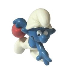 Bowling Smurf Figurine