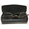 Image 3 : Antique Wire Rim Eyeglasses With Case