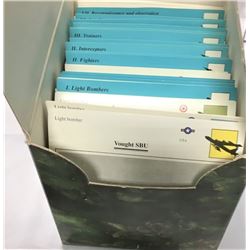 Box of Airplane Information Cards, Squadron Stickers and a Large Poster of Tornado Aircraft