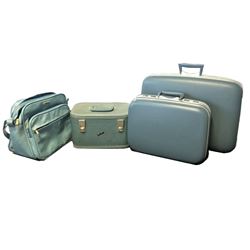 Four Vintage Cases , Suitcases