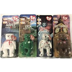 1999 McDonalds Happy Meal Toy TY Beanie Babies complete set of 4 bears