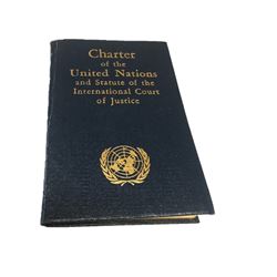 Vintage 1948 Charter United Nations Statute International Court of Justice hard cover book