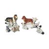 Image 1 : Collection of Ceramic Dogs and one Deer - Includes two Lady and the Tramp characters, Made in Japan
