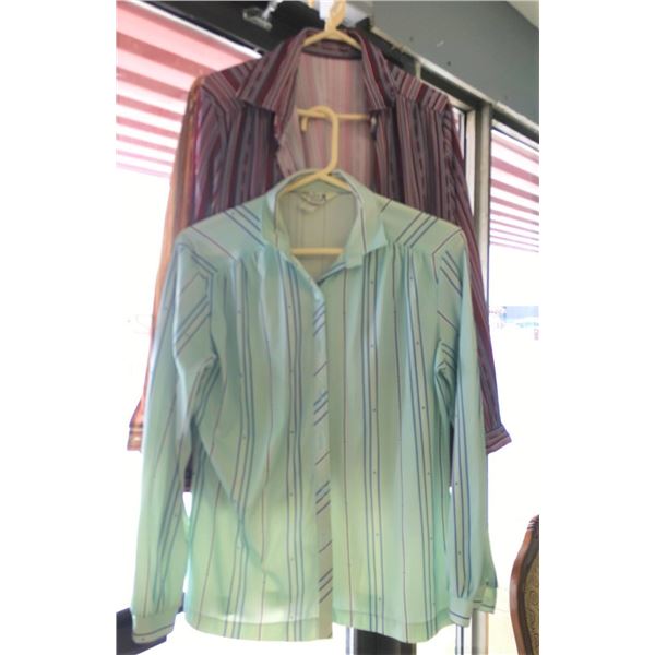 Four Long Sleeved Women's Blouses - Vintage - MEDIUM