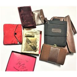 Collection of wallets and travel cases