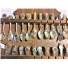 Image 3 : Collector Spoons from Canada in a Maple Leaf Shaped Holder