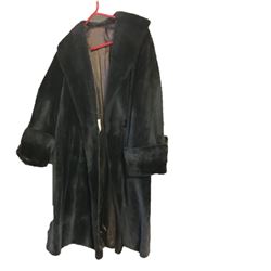 Faux Fur Coat - Black