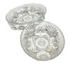 Image 1 : Crystal - Two bowls one is round 7" diameter and one is oval 9" long