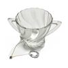 Image 1 : Crystal Cup with Handles 3.25" high, 3.5" Diameter