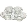 Image 1 : Crystal - Four cups 3.5" diameter, 2.25" height