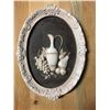 Image 1 : Plaster Plaque 3D Relief - Girotti Sculptured Art - 11" Length