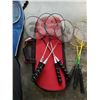 Image 9 : LOT OF BANDMINTON RACQUETS AND BAGS