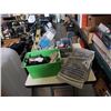 Image 1 : 3 BINS OF ELECTRICAL HARDWARE, FAN, LEVEL AND MIXER