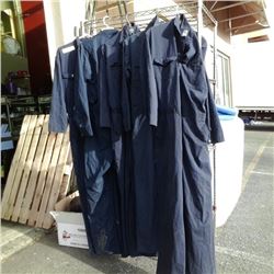 5 BLUE COVERALLS