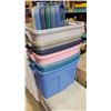 Image 2 : 6 TOTES WITH LIDS