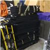 Image 1 : LARGE LOT OF BLACK PLASTIC SHELVING