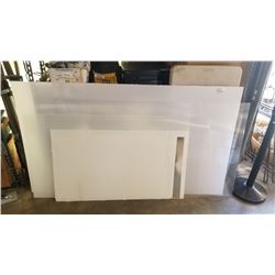 LOT OF PLEXI SHEETS, VARIOUS SIZES