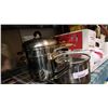 Image 1 : COPPER CLAD REVERE WARE PRESSURE COOKER WITH STRAINING POT