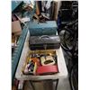 Image 1 : 2 TOOLBOXES AND TRAY OF TOOLS, AIR GUN, SANDING BELTS