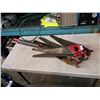 Image 1 : PRUNER, HAND SAWS AND GARDEN HOSE