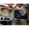 Image 2 : TOTE AND BOXES OF XMAS DECOR AND LIGHTS