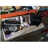 Image 1 : TRAY OF ELECTRONICS AND PAPER TOWEL DISPENSER
