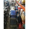 Image 1 : 2 FOLDING CAMP CHAIRS AND 3 FOLDING DECK CHAIRS AND FOLDING ENDTABLE