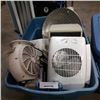 Image 3 : TOTE OF HEATERS AND FANS