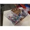 Image 1 : LARGE BAG AND BIN OF LEGO