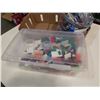Image 2 : LARGE BAG AND BIN OF LEGO