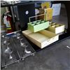 Image 1 : METAL TRAY WITH METAL CARRY ORGANIZERS AND CANDLE STANDS