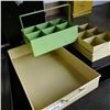 Image 3 : METAL TRAY WITH METAL CARRY ORGANIZERS AND CANDLE STANDS