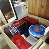 Image 3 : 2 BOXES OF VINTAGE TINS AND 12 VINTAGE LONG NECK BEER BOTTLES