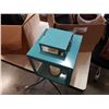 Image 2 : BOX OF CANDLE HOLDERS, METAL TURKEY, DECOR, CLOCK