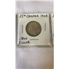 Image 3 : 3 CANADIAN WWII SILVER QUARTERS 1942-44 GEORGE VI  .800 SILVER