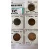 Image 2 : 11 CANADIAN LARGE CENTS 1888-1918 VICTORIA, EDWARD VII, GEORGE V