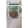 Image 2 : 1884 USA REPLICA MORGAN SILVER DOLLAR ISSUE PRICE $60 BY BRADFORD MINT