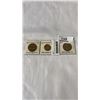 Image 1 : 3 BRITISH CARIBBEAN TERRITORIES COINS - 1955  50 CENT, 1965  2 CEMT, 1955  5 CENT