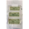 Image 8 : 3 CIRCULATED 1954 CANADIAN $1 BILLS