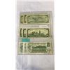 Image 8 : 9 CANADIAN 1 DOLLAR BILLS  3 - 1954,  3 - 1967, AND 3 - 1973